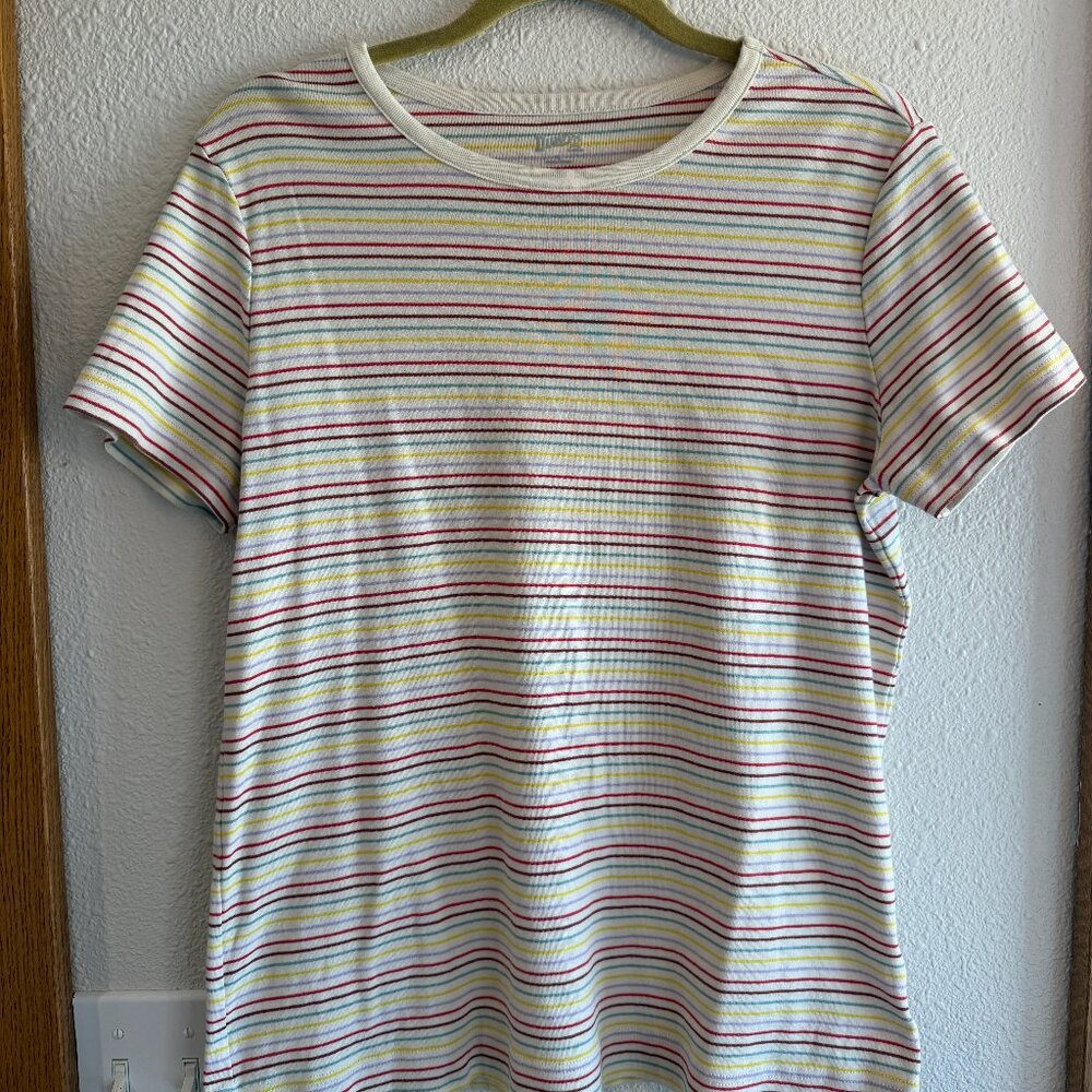Striped Duluth Trading Company T Size L